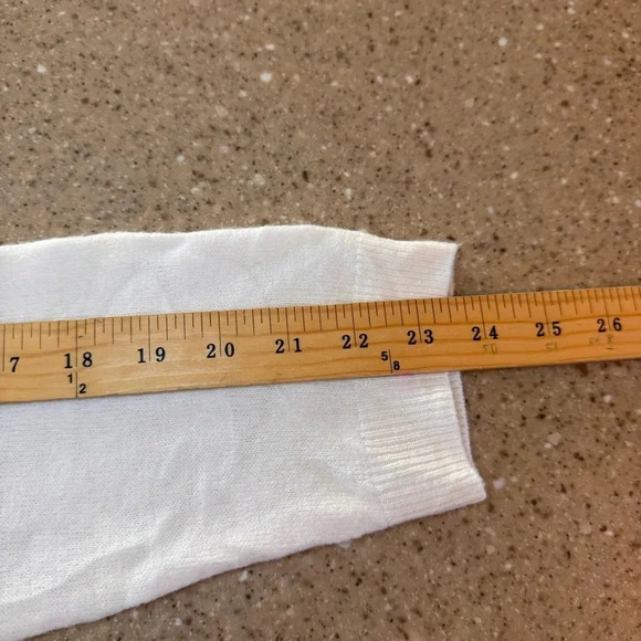 Napa Valley Mock Neck White Sweater size XL, Soft, Warm - Picture 6 of 9